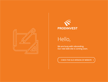 Tablet Screenshot of prodinvest.com